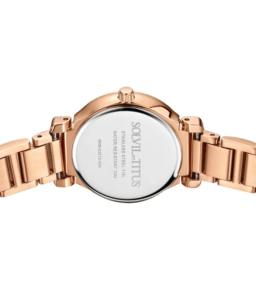 SOLVIL ET TITUS FAIR LADY W06-03215-004 3 HANDS QUARTZ WOMEN WATCH