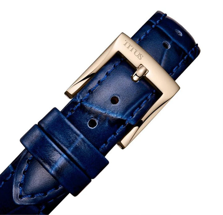 Solvil et Titus Devot W06-03263-007 soft blue leather strap 16mm width