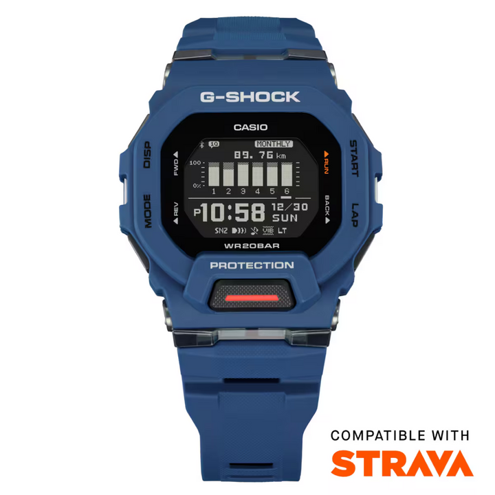 CASIO G-SHOCK SPORTS GBD-200-2DR DIGITAL BLUE WATCH