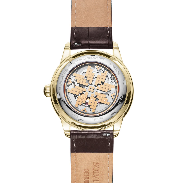 SOLVIL ET TITUS SPECIAL EDITION JAWI CLASSIC W06-03310-001 3 HANDS AUTOMATIC MEN WATCH