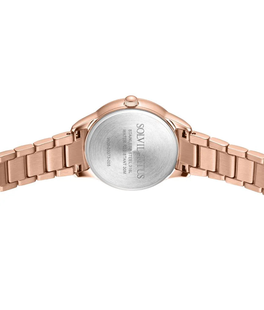 SOLVIL ET TITUS FAIR LADY W06-03373-005 3 HANDS DATE QUARTZ WOMEN WATCH