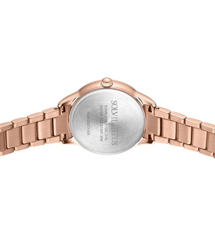 SOLVIL ET TITUS FAIR LADY W06-03373-005 3 HANDS DATE QUARTZ WOMEN WATCH
