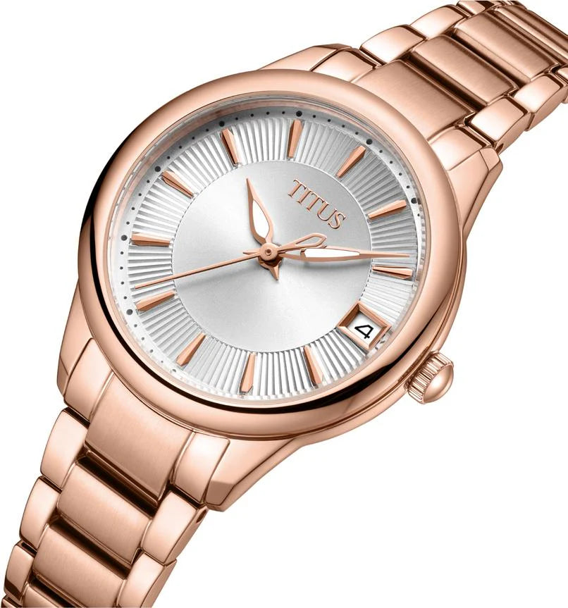 SOLVIL ET TITUS FAIR LADY W06-03373-005 3 HANDS DATE QUARTZ WOMEN WATCH
