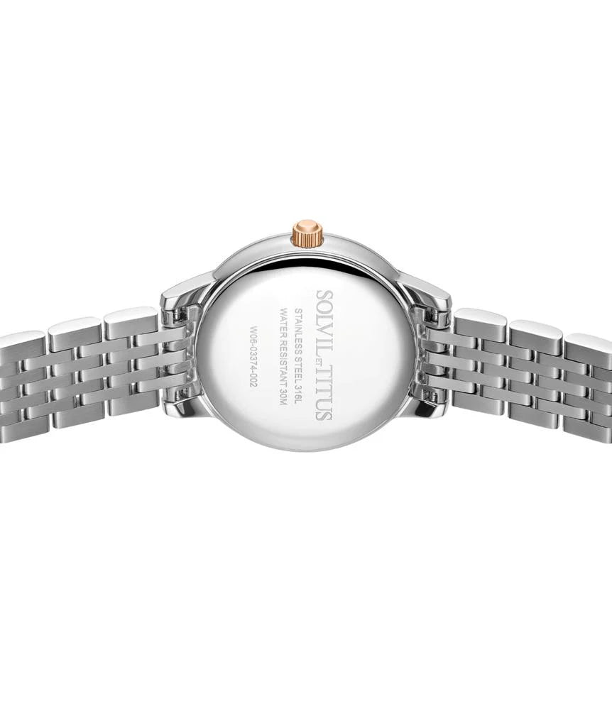 SOLVIL ET TITUS FAIR LADY W06-03374-002 3 HANDS DATE QUARTZ WOMEN WATCH