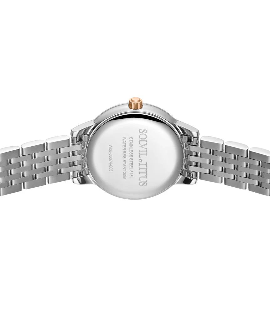 SOLVIL ET TITUS FAIR LADY W06-03374-003 3 HANDS DATE QUARTZ WOMEN WATCH