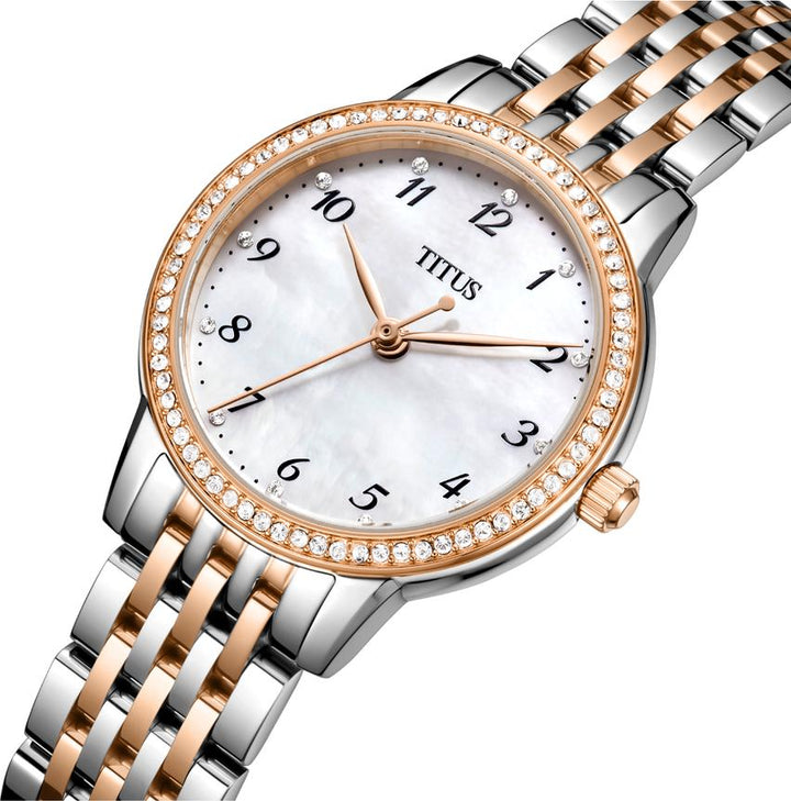 SOLVIL ET TITUS FAIR LADY W06-03374-003 3 HANDS DATE QUARTZ WOMEN WATCH