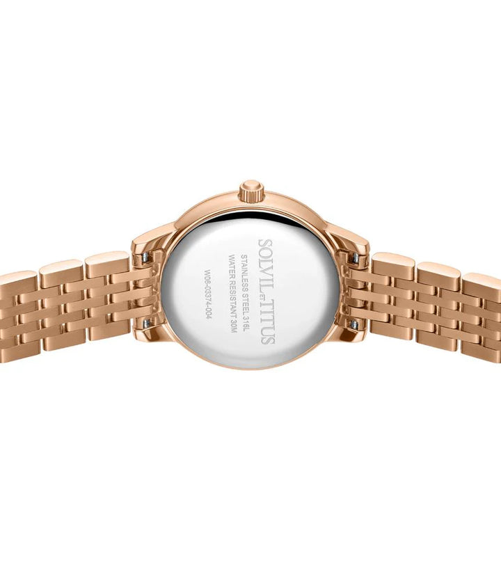 SOLVIL ET TITUS FAIR LADY W06-03374-004 3 HANDS DATE QUARTZ WOMEN WATCH