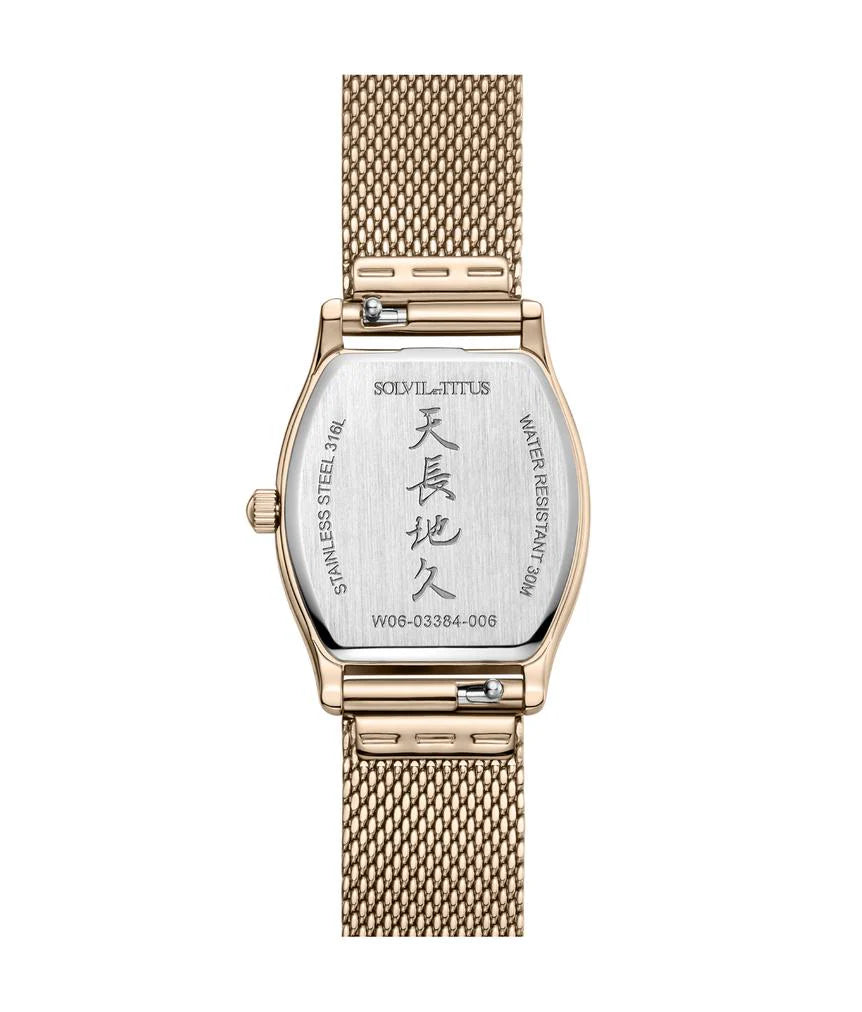 SOLVIL ET TITUS BARISTA W06-03384-006 3 HANDS DATE QUARTZ WOMEN WATCH