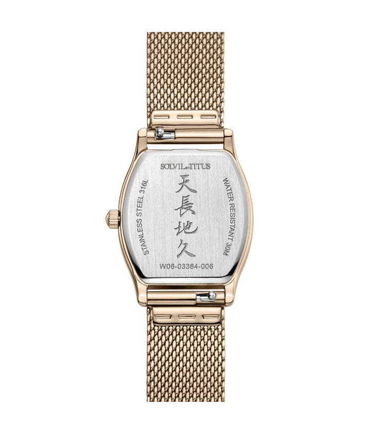SOLVIL ET TITUS BARISTA W06-03384-006 3 HANDS DATE QUARTZ WOMEN WATCH