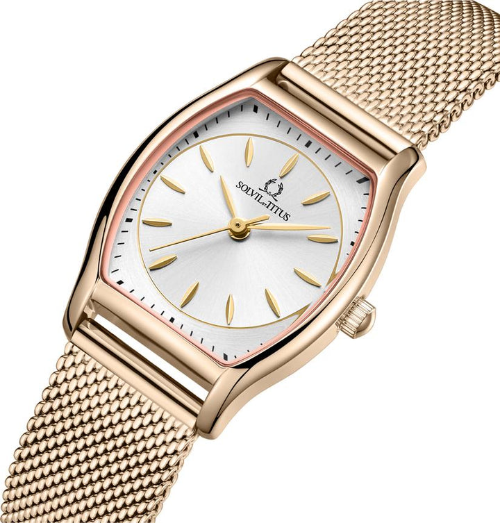 SOLVIL ET TITUS BARISTA W06-03384-006 3 HANDS DATE QUARTZ WOMEN WATCH