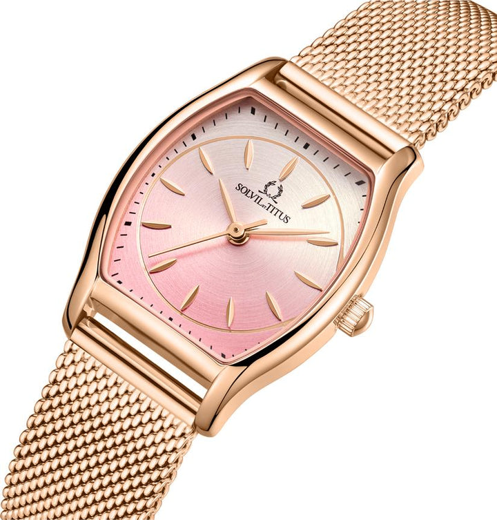 SOLVIL ET TITUS BARISTA W06-03384-007 3 HANDS DATE QUARTZ WOMEN WATCH