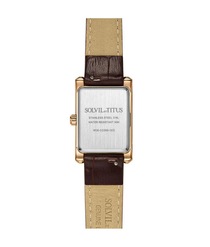 SOLVIL ET TITUS FAIR LADY W06-03399-003 2 HANDS QUARTZ WOMEN WATCH