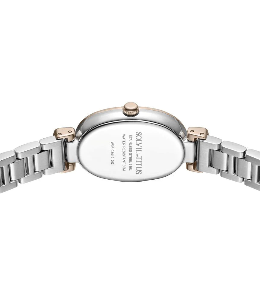 Solvil et Titus W06-03412-002 case back stainless steel with 3 ATM water resistance