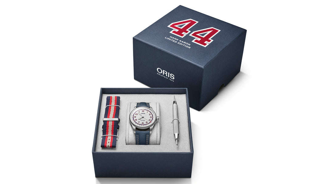 ORIS HANK AARON 754 7785 4081-Set LIMITED EDITION MECHANICAL MEN WATCH