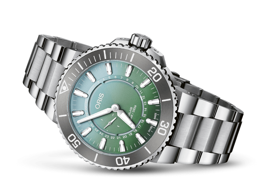 ORIS AQUIS DAT WATT 743 7734 4197-Set LIMITED EDITION II MECHANICAL MEN WATCH