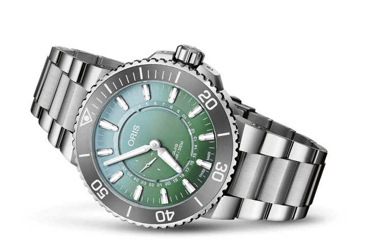 ORIS AQUIS DAT WATT 743 7734 4197-Set LIMITED EDITION II MECHANICAL MEN WATCH