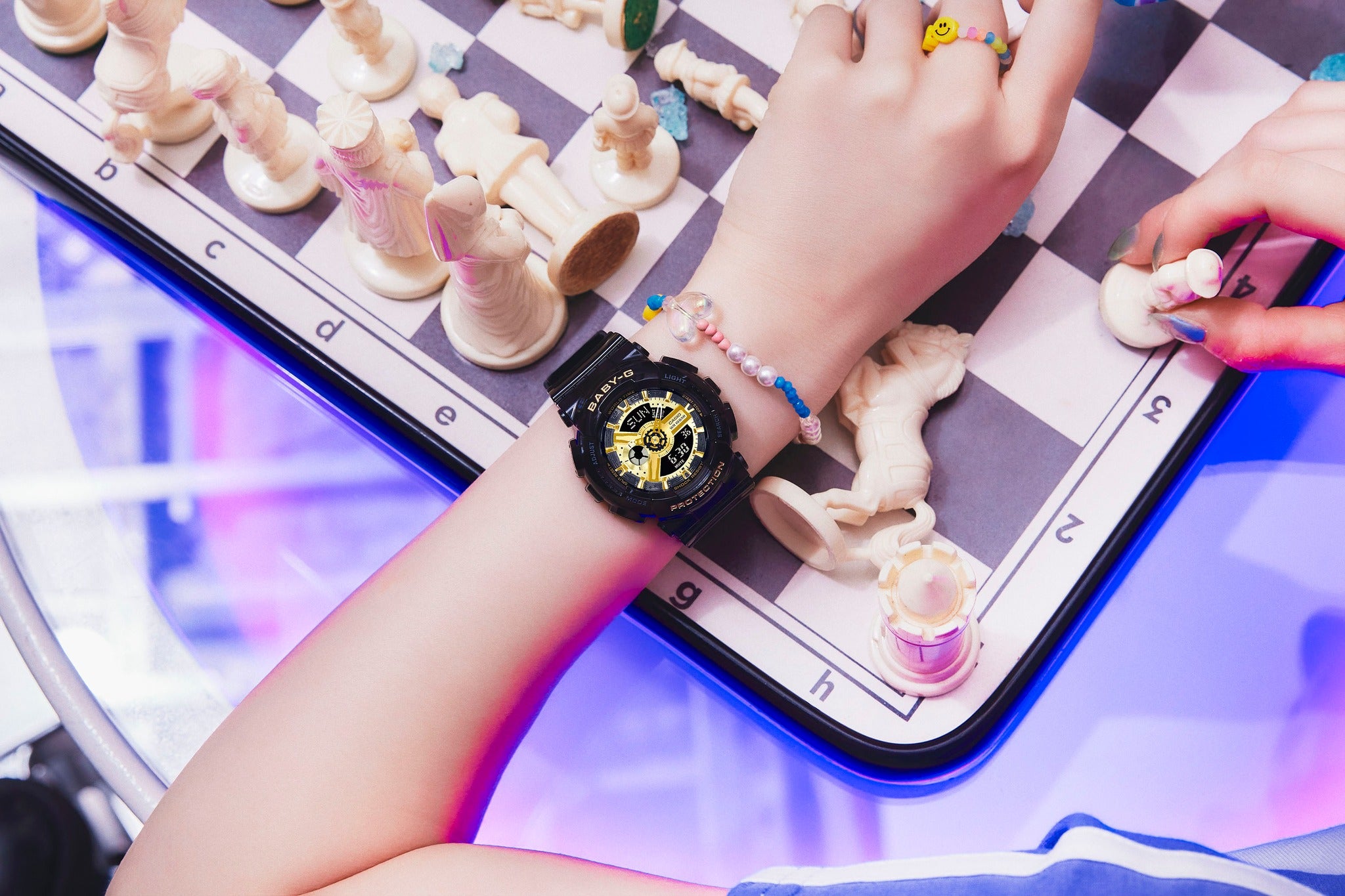 Casio Baby-G BA-110X-1ADR Black Gold Analog-Digital | City Chain