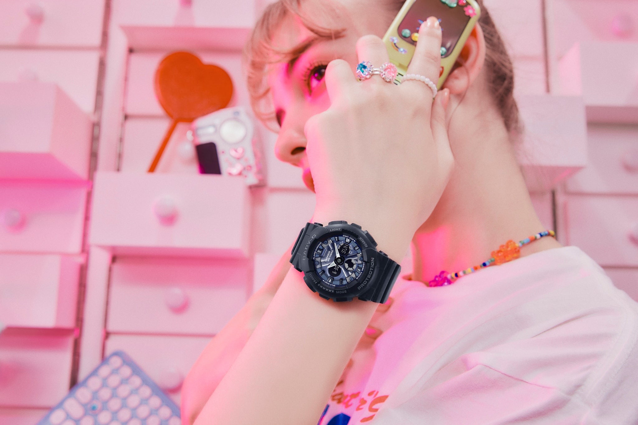 asio Baby-G BA-130-1A2DR Analog-Digital Black Watch | City Chain
