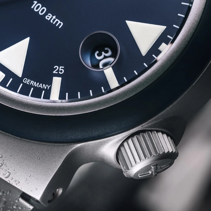 MÜHLE-GLASHÜTTE S.A.R. RESCUE-TIMER NAUTICAL BLUE M1-41-02-MB-II AUTOMATIC METAL STRAP MEN WATCH