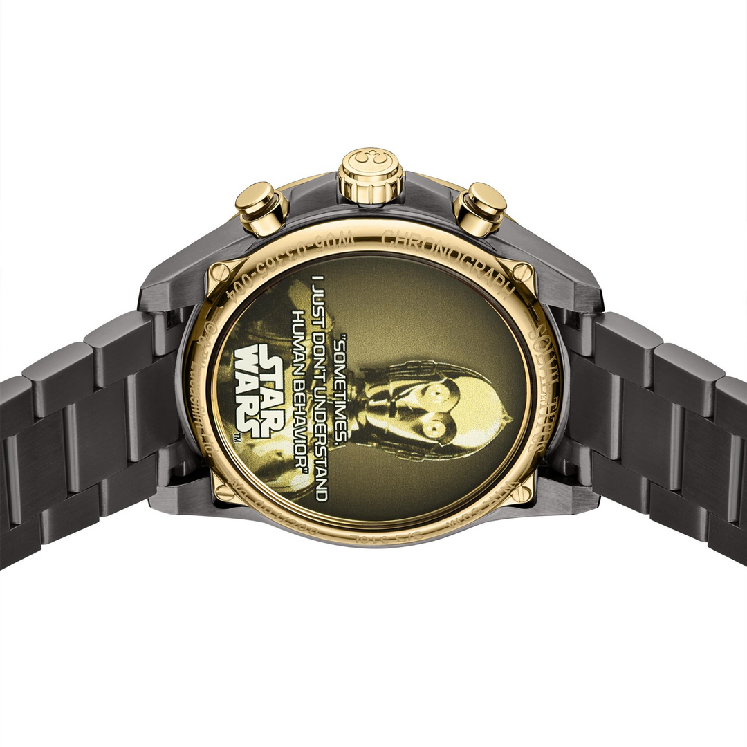 SOLVIL ET TITUS X STAR WARS 'C-3PO' W06-03365-004 LIMITED EDITION SABER CHRONOGRAPH QUARTZ MEN WATCH