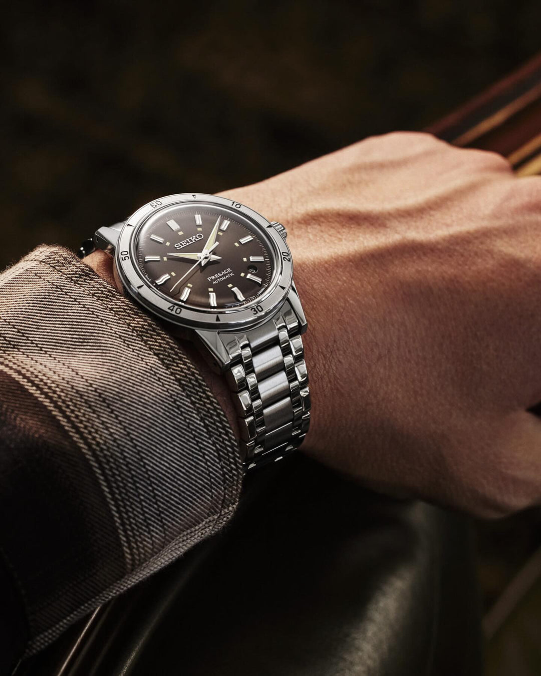 Seiko Presage SRPL09J1 Style60's Automatic Men Watch City Chain