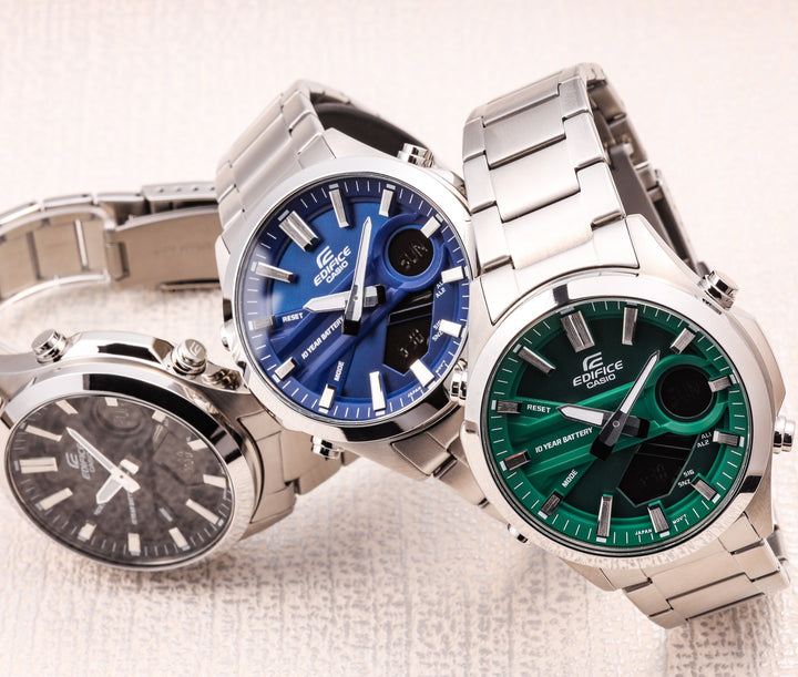 CASIO EDIFICE EFV-C120D-2ADF ANALOG DIGITAL MEN WATCH
