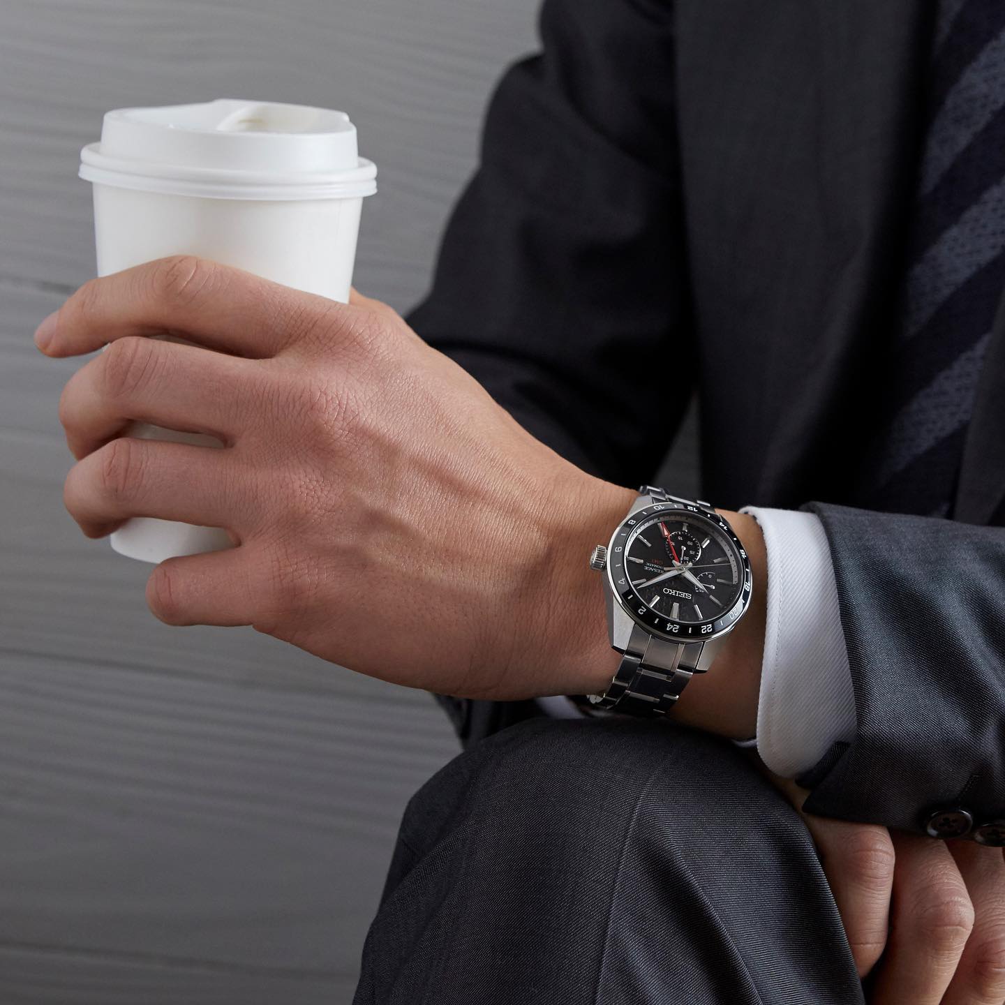 SEIKO Presage SPB221J1 Sharp Edged GMT Automatic Watch | City