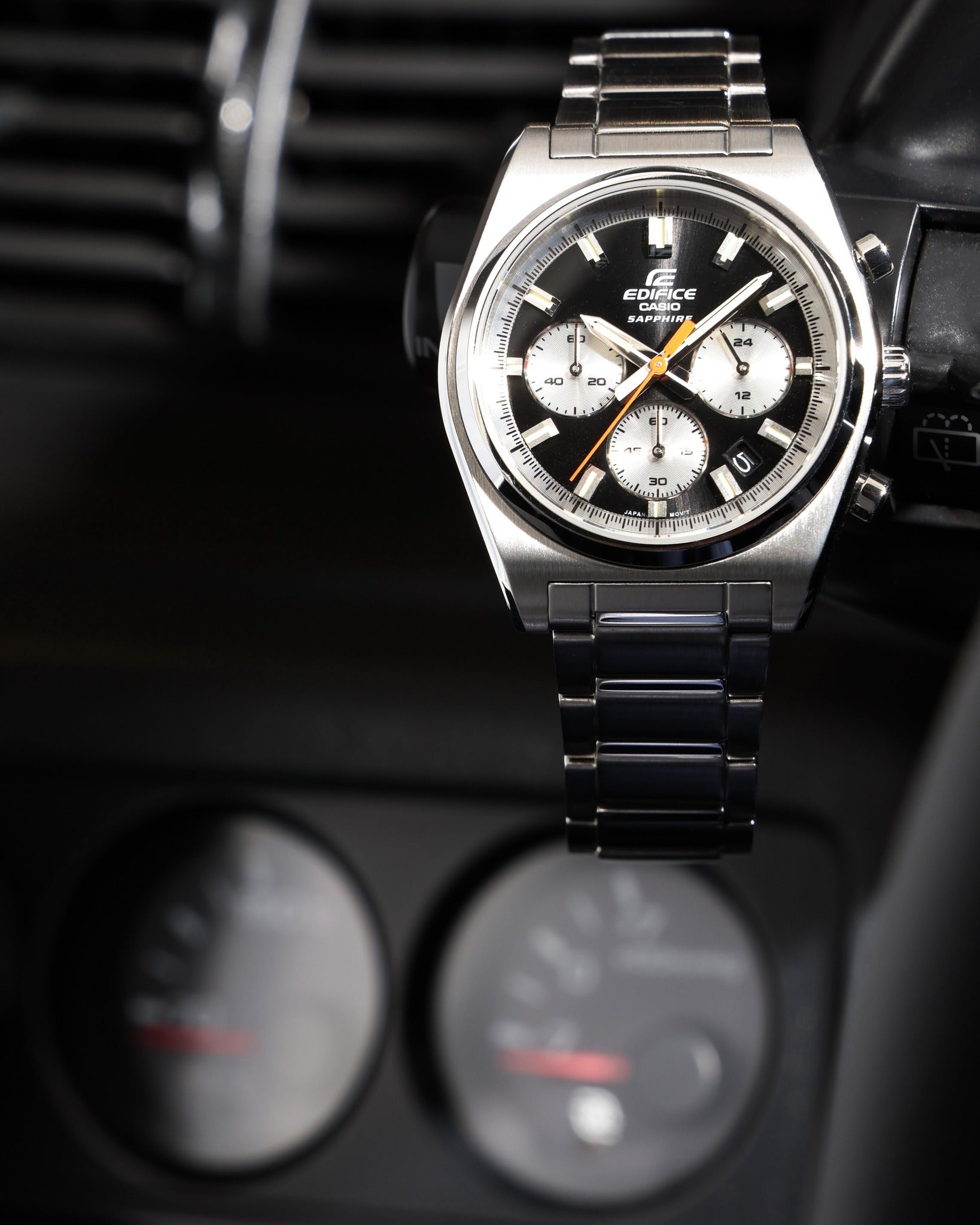 Casio Edifice EFB-730D-1AVUDF Chronograph Black Watch | City Chain