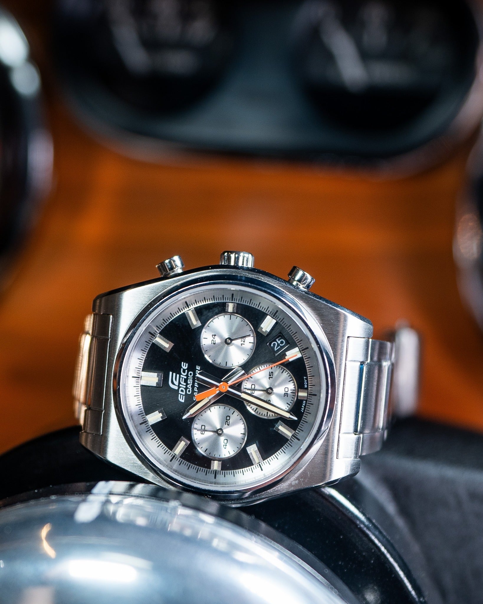 Casio Edifice EFB-730D-1AVUDF Chronograph Black Watch | City Chain