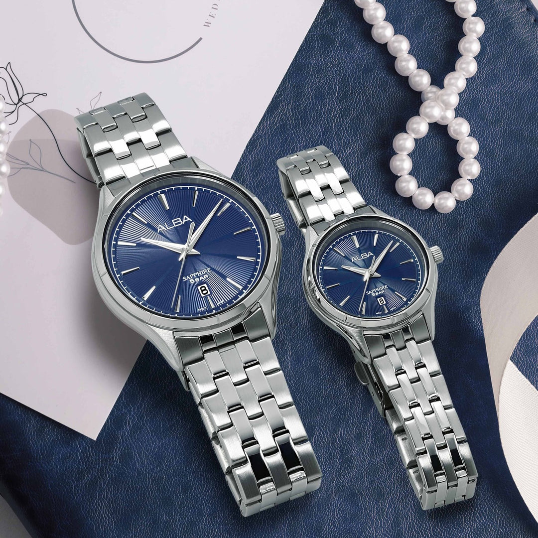 ALBA AH7CY5X PRESTIGE QUARTZ 3 HANDS DATE WOMEN WATCH