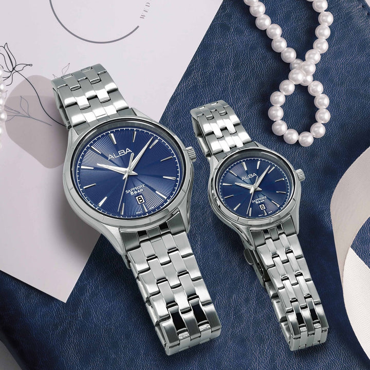 ALBA AH7CY5X PRESTIGE QUARTZ 3 HANDS DATE WOMEN WATCH