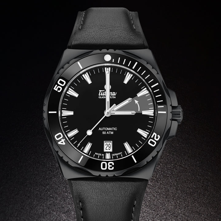 TUTIMA GLASHÜTTE M2 SEVEN SEAS S 6156-13 LIMITED EDITION AUTOMATIC MEN WATCH
