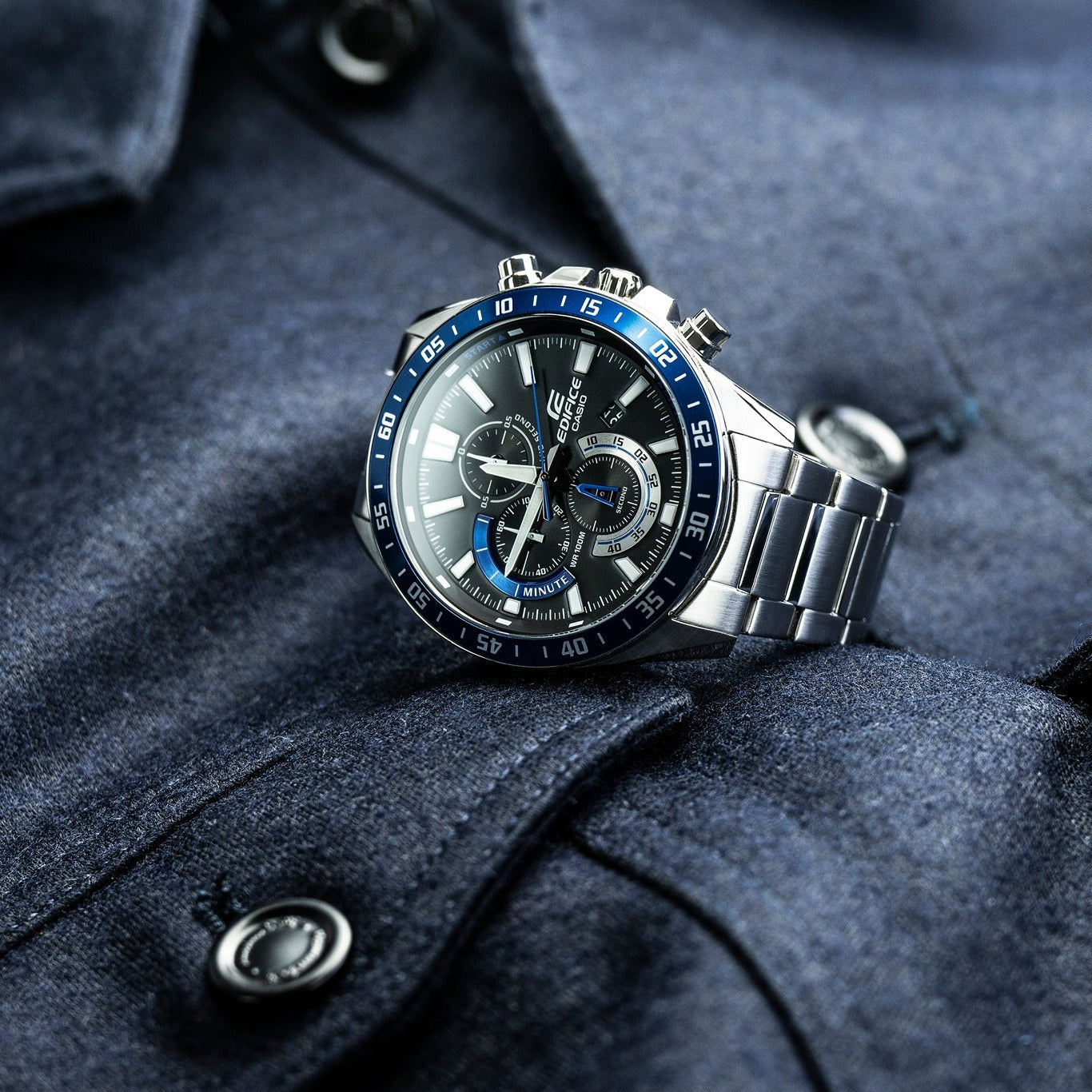 Casio Edifice EFV-620D-1A2VUDF Chrono Blue | City Chain – City