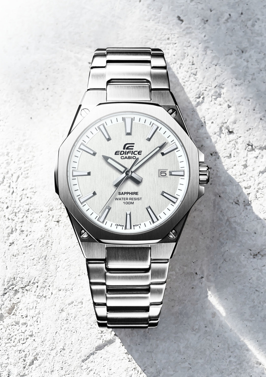 CASIO EDIFICE EFR-S108D-7AVUDF QUARTZ ANALOG STAINLESS STEEL MEN WATCH
