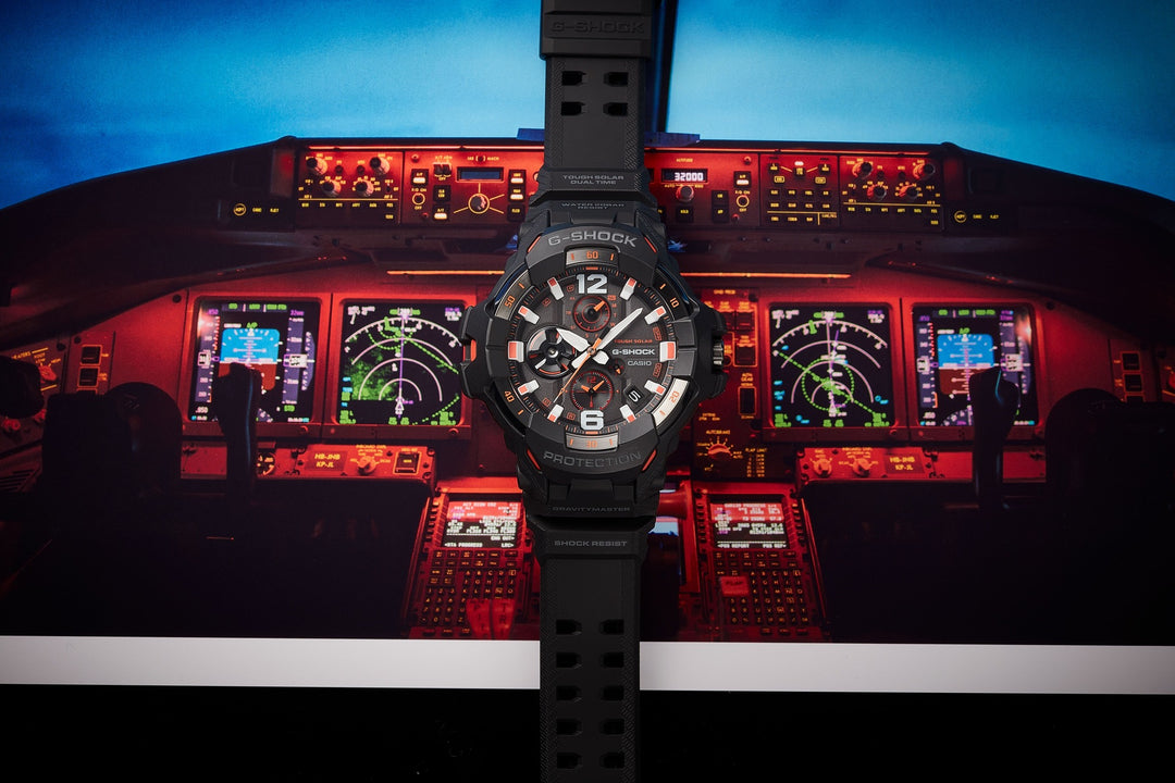 CASIO G-SHOCK GR-B300-1A4DR MASTER OF G ANALOG-DIGITAL BLACK WATCH
