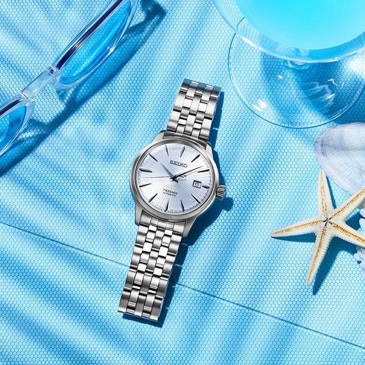SEIKO PRESAGE SRPE19J1 COCKTAIL TIME "SKY DIVING" AUTOMATIC MEN WATCH