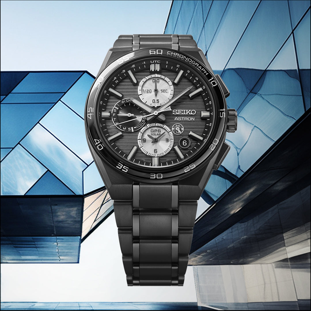 SEIKO ASTRON SSH179J1 DUAL-TIME GPS SOLAR CHRONOGRAPH MEN WATCH