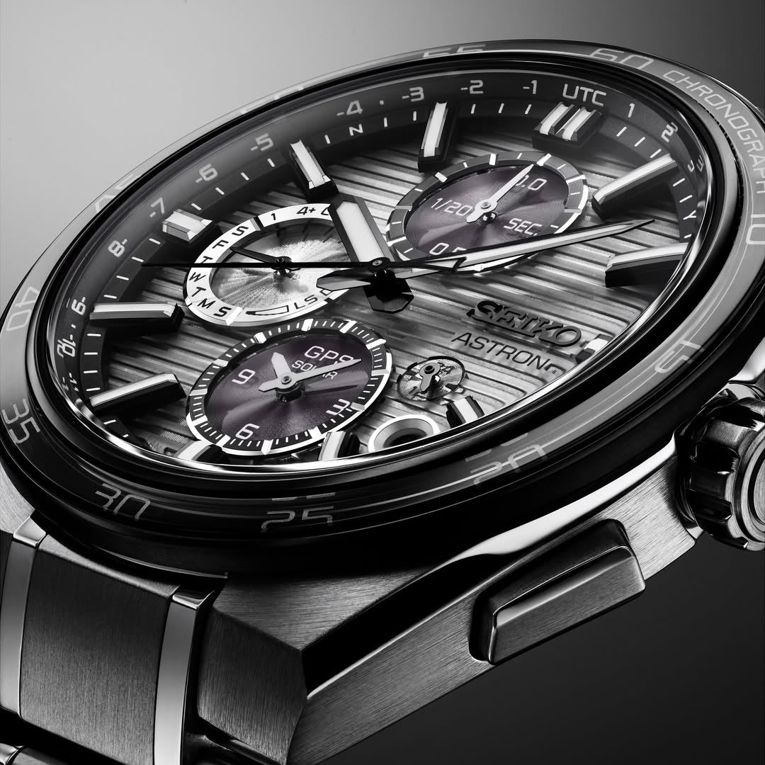 SEIKO ASTRON SSH177J1 DUAL-TIME GPS SOLAR CHRONOGRAPH MEN WATCH