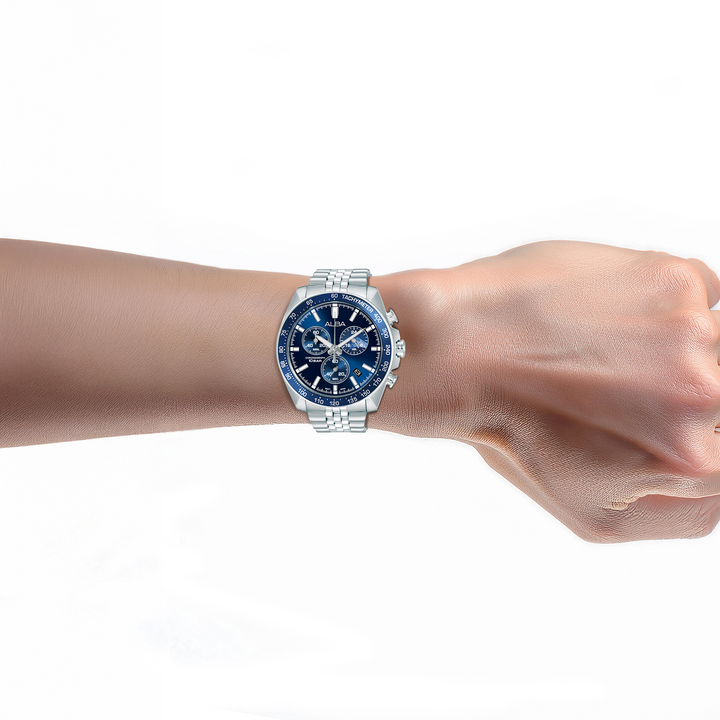ALBA AX7027X SIGNA QUARTZ CHRONOGRAPH MEN WATCH