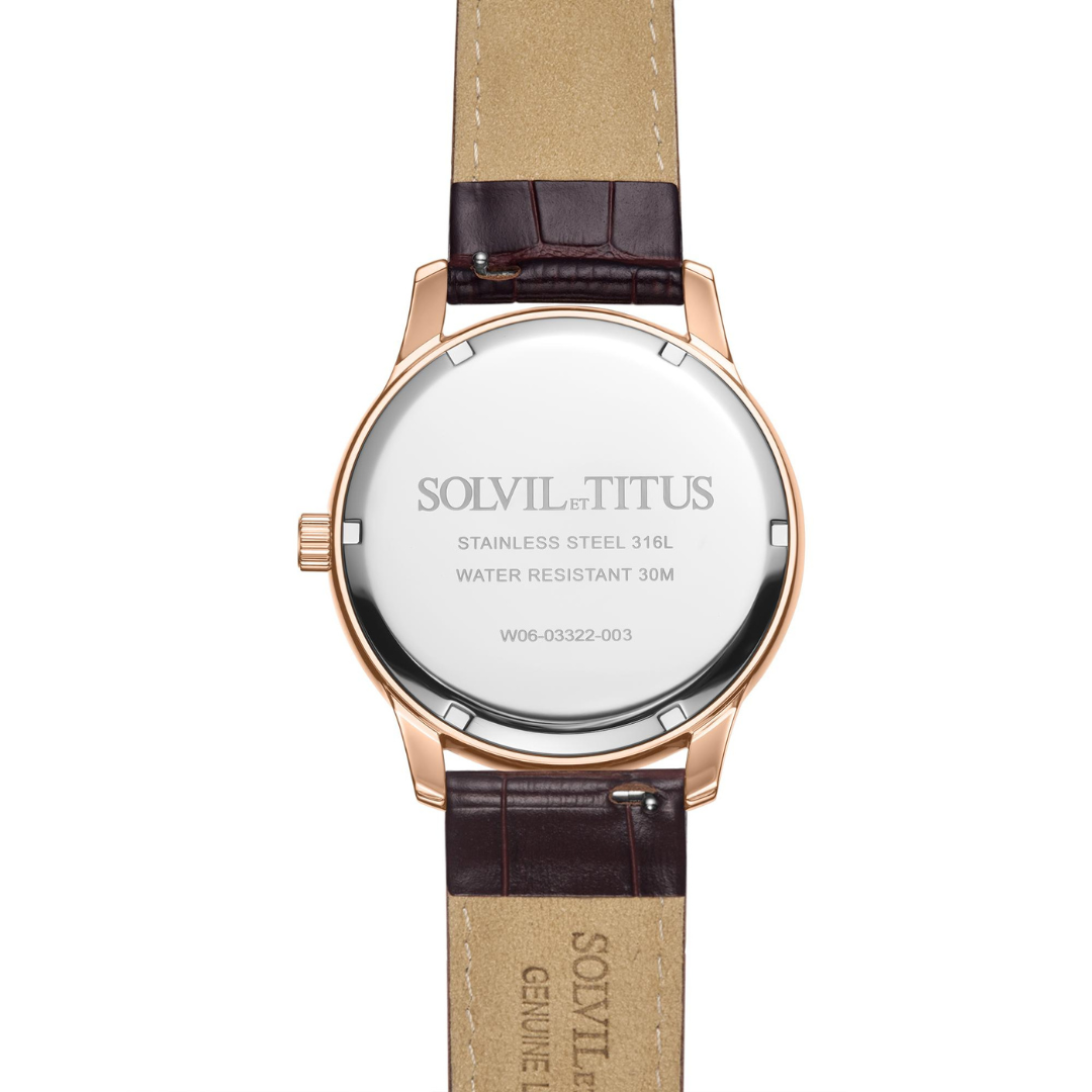 SOLVIL ET TITUS CLASSICIST W06-03322-003 MULTI-FUNCTION QUARTZ MEN WATCH