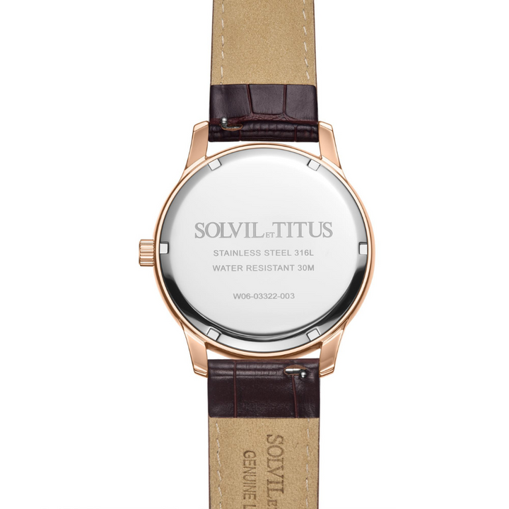 SOLVIL ET TITUS CLASSICIST W06-03322-003 MULTI-FUNCTION QUARTZ MEN WATCH