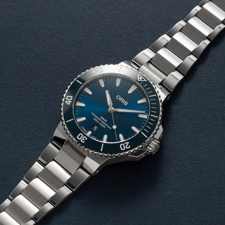 ORIS AQUIS DATE 733 7789 4135-07 8 22 04PEB MECHANICAL MEN WATCH