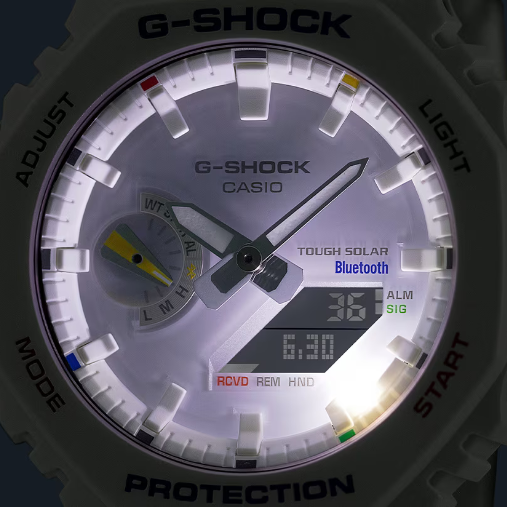 CASIO G-SHOCK GA-B2100FC-7ADR ANALOG-DIGITAL WHITE WATCH