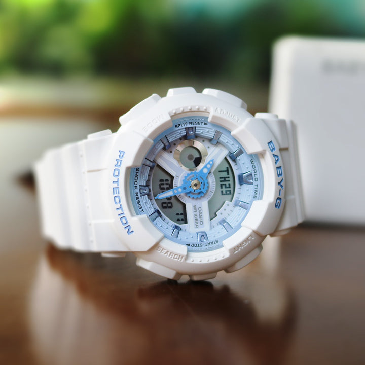 CASIO BABY-G BA-110XBE-7ADR ANALOG-DIGITAL WHITE WATCH
