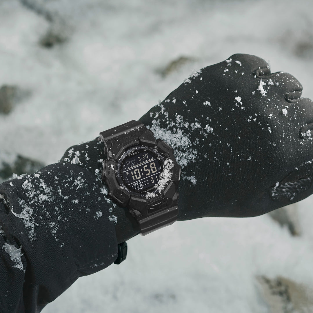 CASIO G-SHOCK GD-010-1DR STANDARD DIGITAL BLACK WATCH