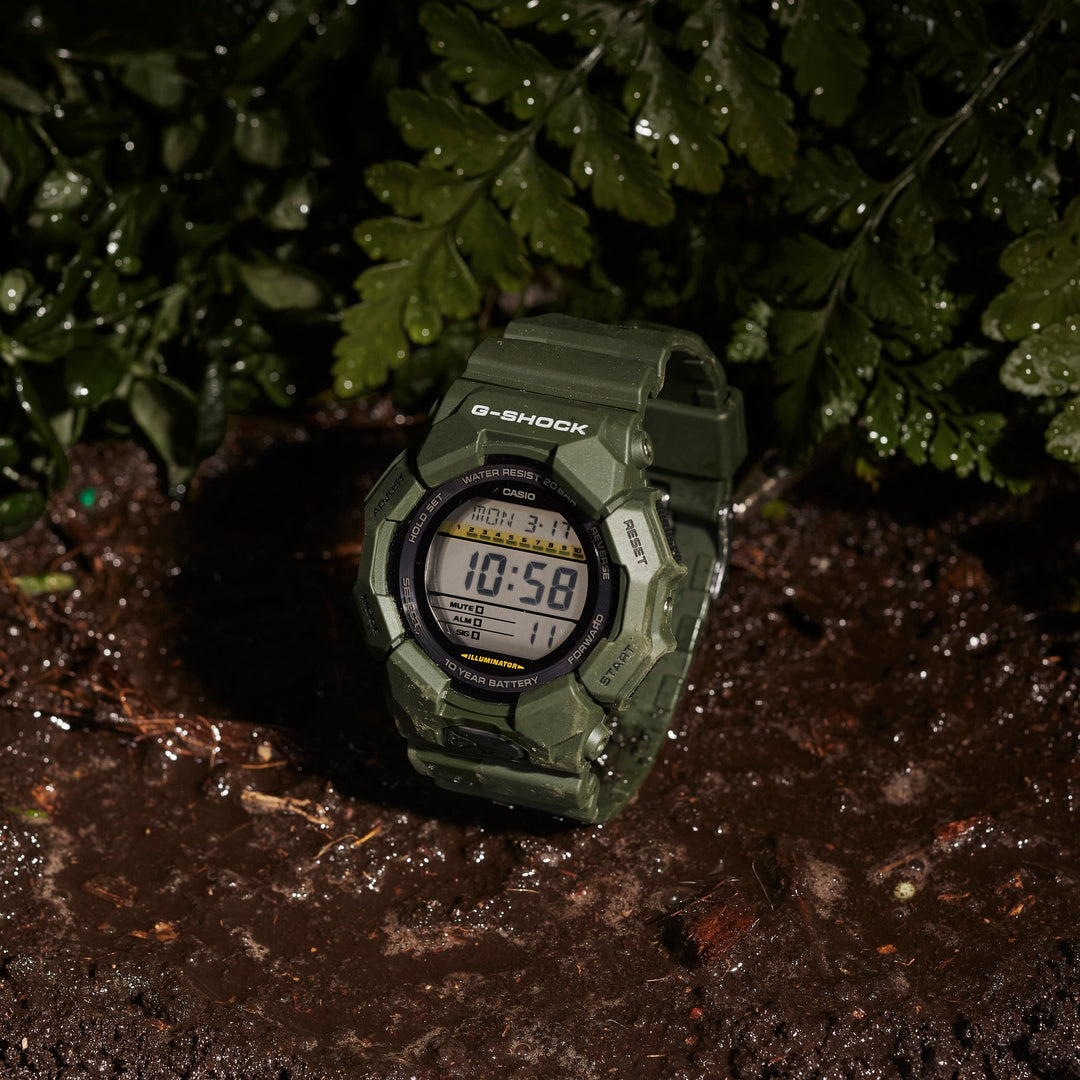 CASIO G-SHOCK GD-010-3DR STANDARD DIGITAL GREEN WATCH
