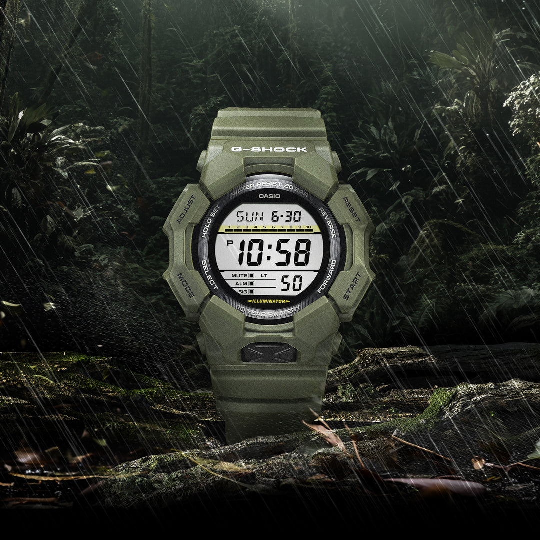 CASIO G-SHOCK GD-010-3DR STANDARD DIGITAL GREEN WATCH