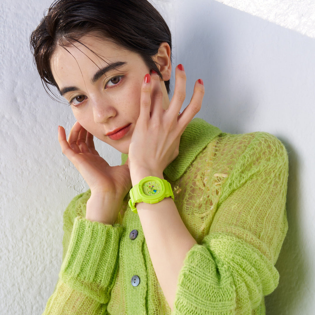 CASIO BABY-G BGA-10-3ADR PLAYFUL HEARTS ANALOG WOMEN WATCH