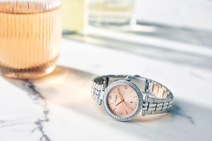 ALBA AH7EG7X FASHION QUARTZ 3 HANDS DATE WOMEN WATCH