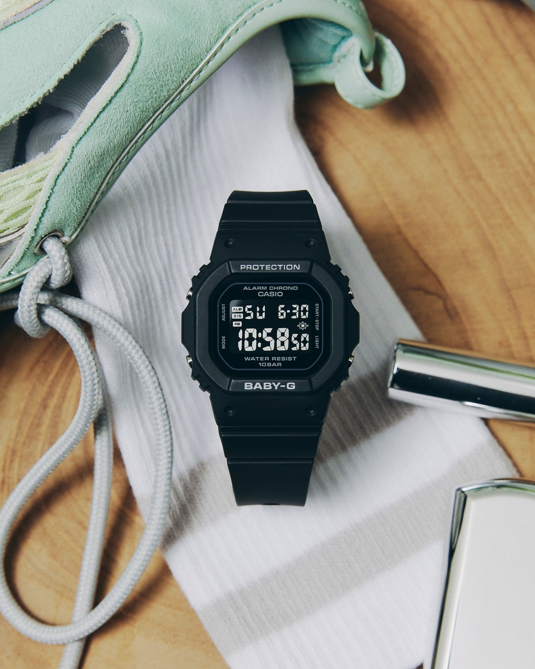 CASIO BABY-G BGD-565U-1DR STANDARD DIGITAL BLACK WATCH